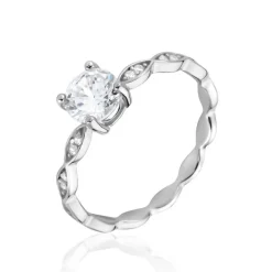 Bague Argent Blanc Kurt Oxyde De Zirconium