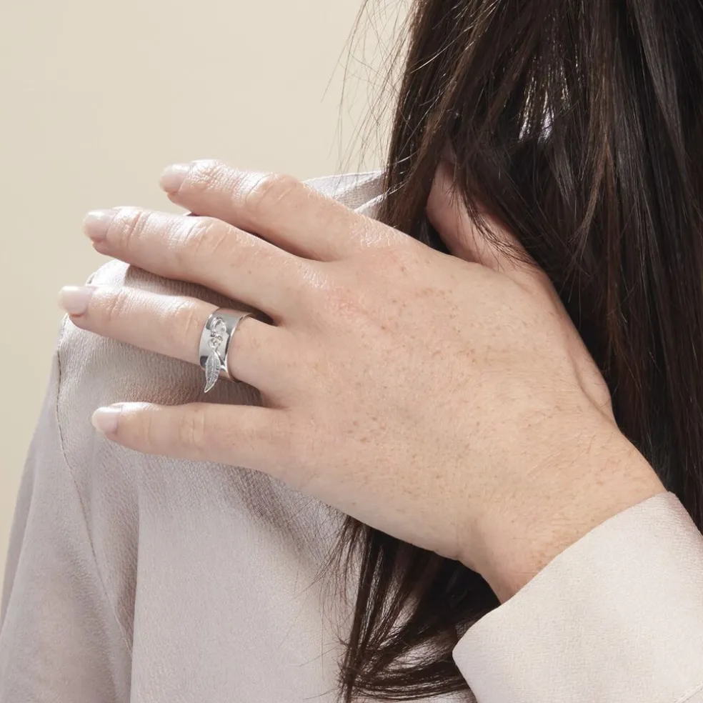 Bague Argent Blanc Psara