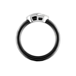 Bague Argent Blanc Valérie Oxyde De Zirconium Et Céramique