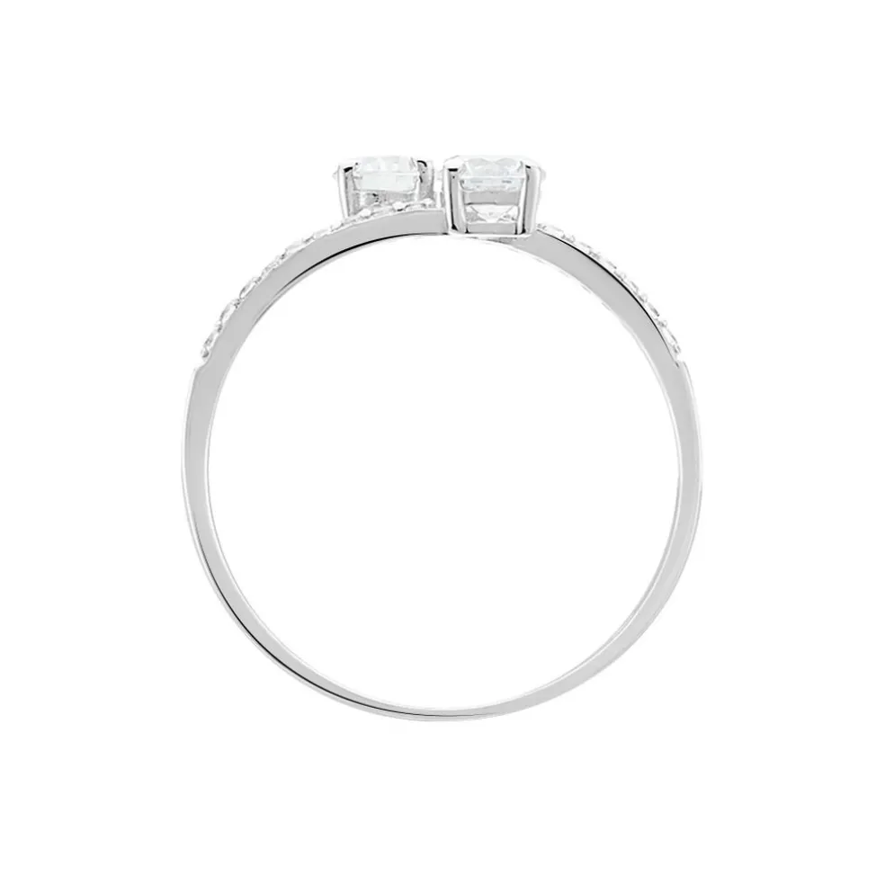 Bague Arista Or Blanc Oxyde De Zirconium