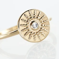 Bague Artea Plaqué Or Jaune Oxyde De Zirconium