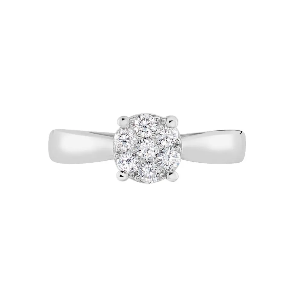 Bague Artemis Ld Platine Blanc Diamant Synthétique