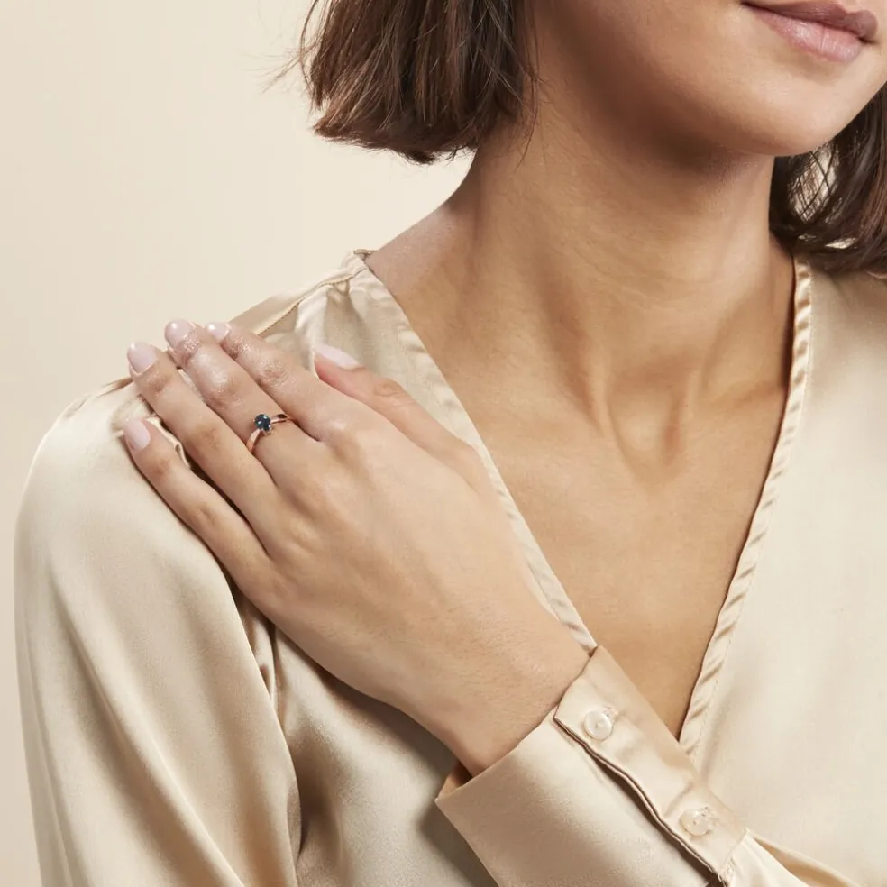 Bague Arzula Or Rose Topaze