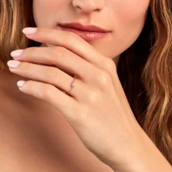 Bague Aselya Argent Rose Oxyde De Zirconium