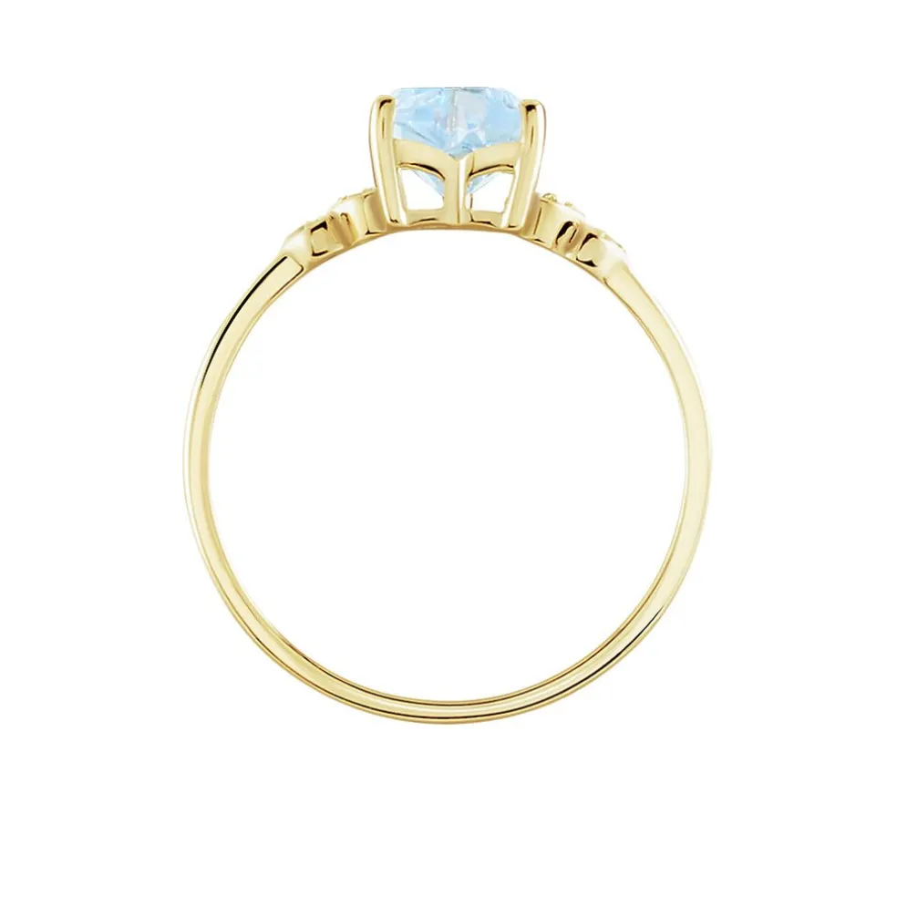 Bague Ashvin Or Jaune Topaze Et Oxyde