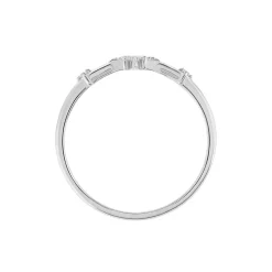 Bague Astre Precieux Argent Blanc Oxyde De Zirconium