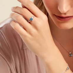 Bague Atieno Argent Blanc Oxyde De Zirconium