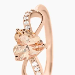 Bague Atieno Argent Rose Oxyde De Zirconium