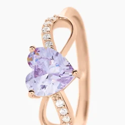 Bague Atieno Argent Rose Oxyde De Zirconium