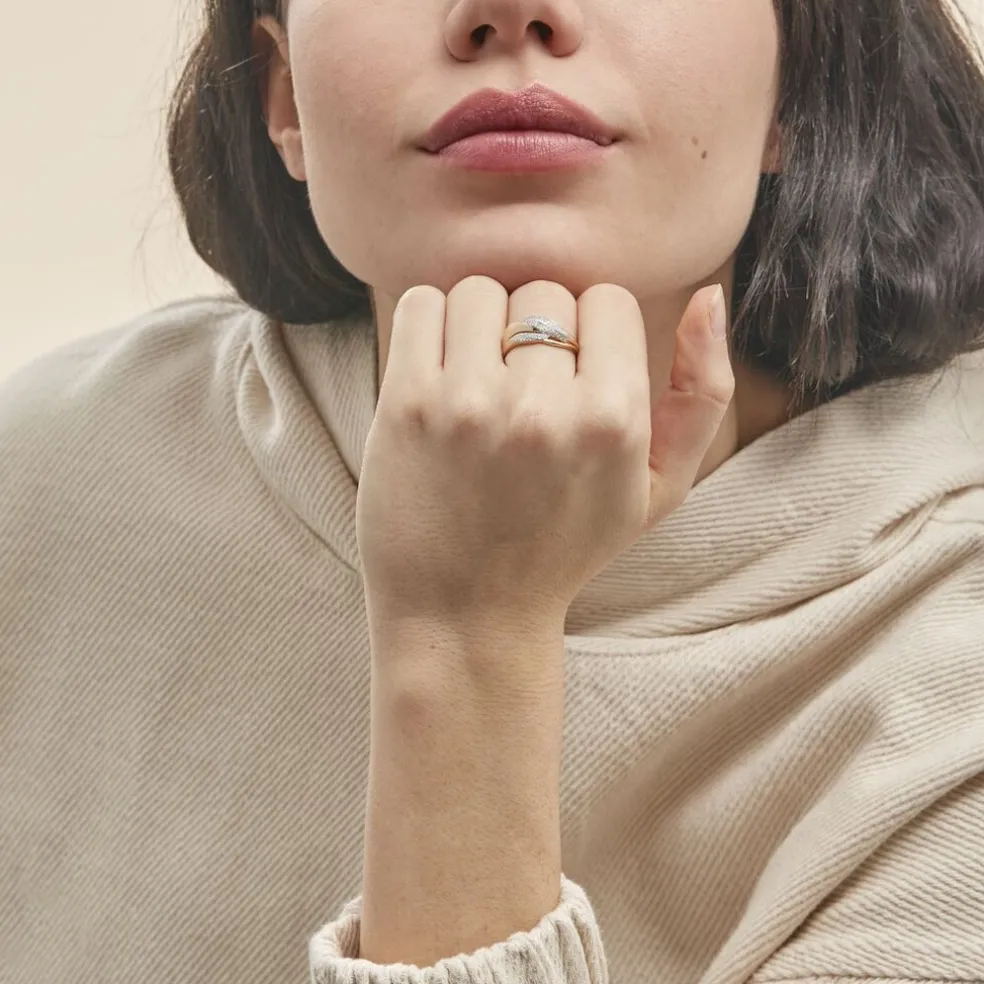 Bague Atlantide Or Jaune Diamant