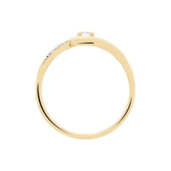 Bague Auberi Plaqué Or Jaune Oxyde De Zirconium