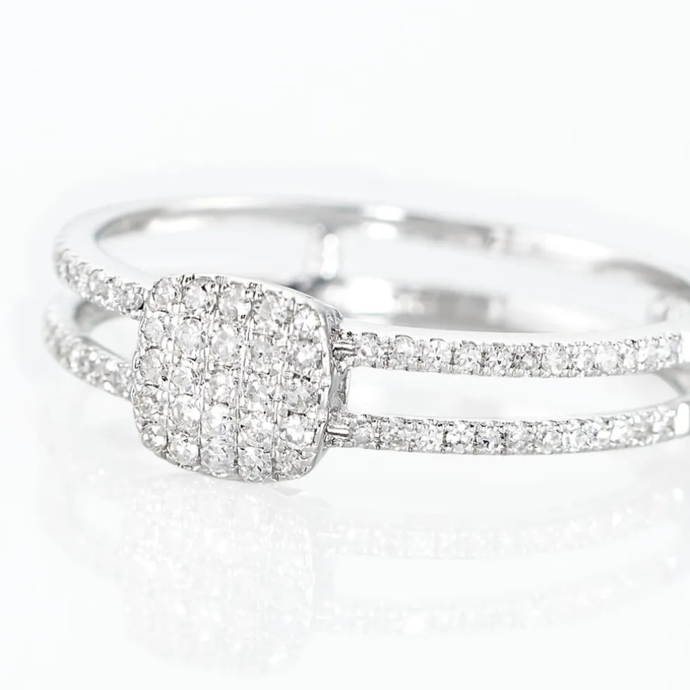 Bague Aude Or Blanc Diamant