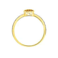 Bague Aude Or Jaune Saphir Et Diamant