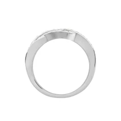 Bague Audon Argent Blanc Oxydes De Zirconium