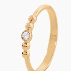 Bague Aura Plaqué Or Jaune Oxyde De Zirconium