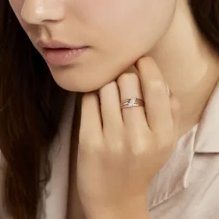 Bague Aurelianne Or Tricolore Diamant