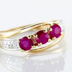 Bague Aurora Or Jaune Rubis