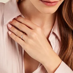 Bague Austyn Or Tricolore Oxyde De Zirconium