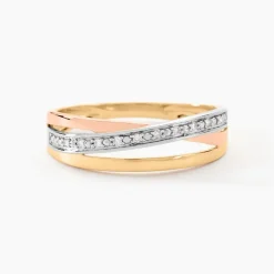 Bague Baliatina Or Tricolore Diamant