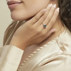 Bague Balthasar Or Blanc Topaze Topaze Oxyde