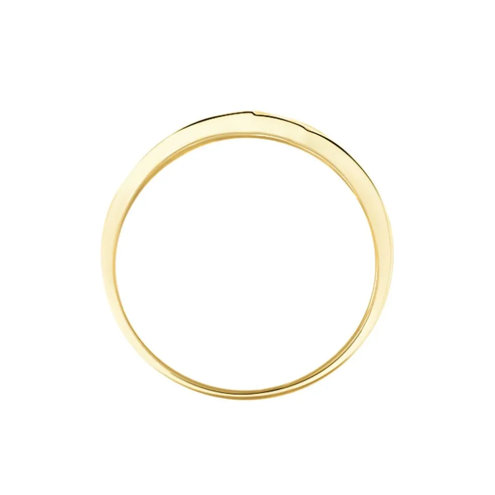 Bague Bandeau Or Jaune Oxyde De Zirconium