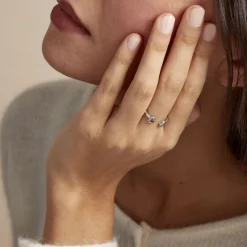 Bague Barbara Argent Blanc