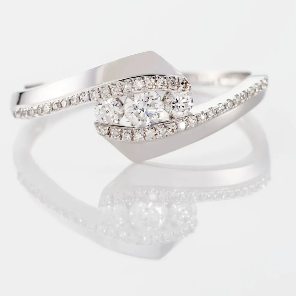 Bague Barbara Or Blanc Diamant