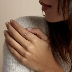 Bague Bee Good Argent Blanc Oxyde De Zirconium