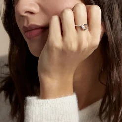 Bague Bee Good Argent Blanc Oxyde De Zirconium