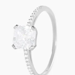 Bague Beline Or Blanc Oxyde De Zirconium