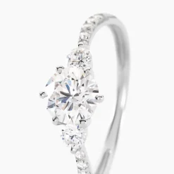 Bague Berata Or Blanc Oxyde De Zirconium