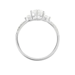 Bague Berata Or Blanc Oxyde De Zirconium