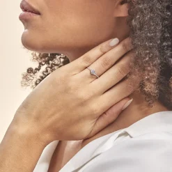 Bague Berata Or Blanc Oxyde De Zirconium