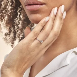 Bague Berata Or Blanc Oxyde De Zirconium