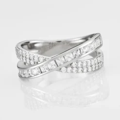 Bague Berlin Argent Bicolore Oxyde De Zirconium