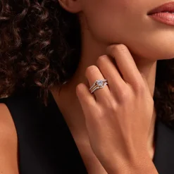 Bague Berlin Argent Bicolore Oxyde De Zirconium