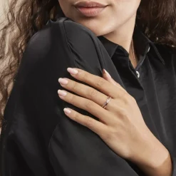 Bague Bertheline Argent Rose Oxyde De Zirconium