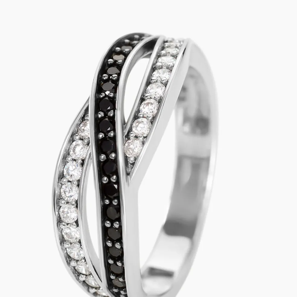 Bague Bethany Argent Blanc Oxyde De Zirconium