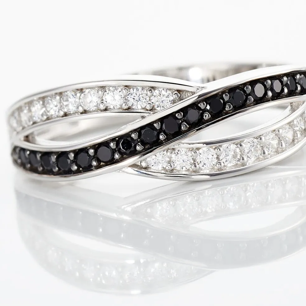 Bague Bethany Argent Blanc Oxyde De Zirconium