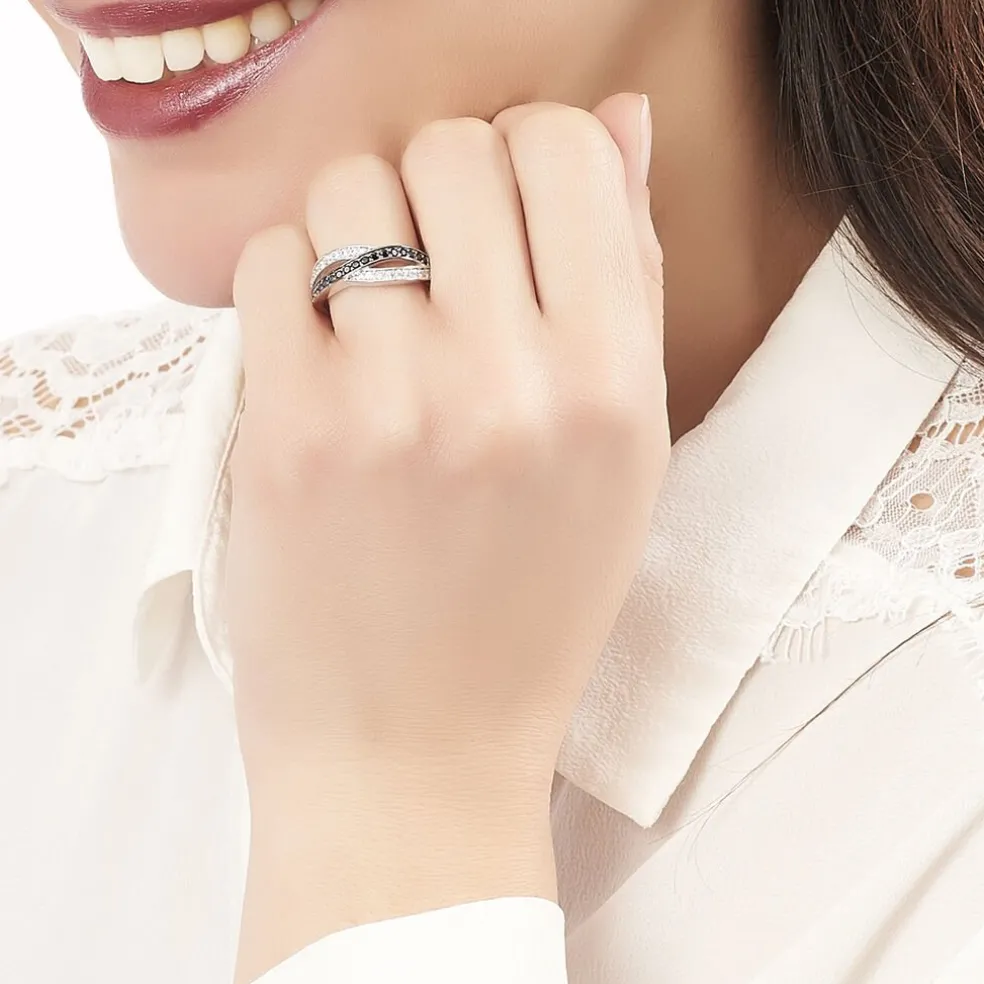 Bague Bethany Argent Blanc Oxyde De Zirconium