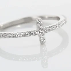 Bague Biche Argent Blanc Oxyde De Zirconium