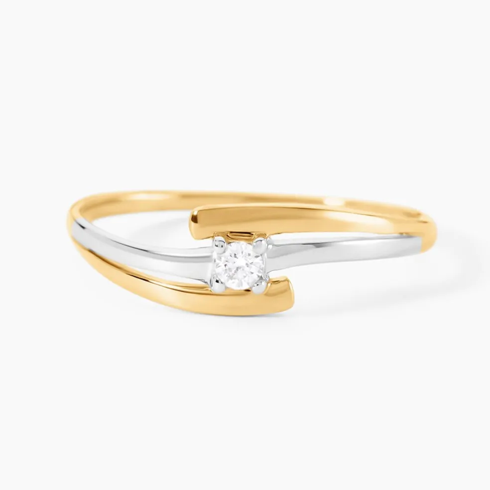 Bague Blandine Or Bicolore Diamant