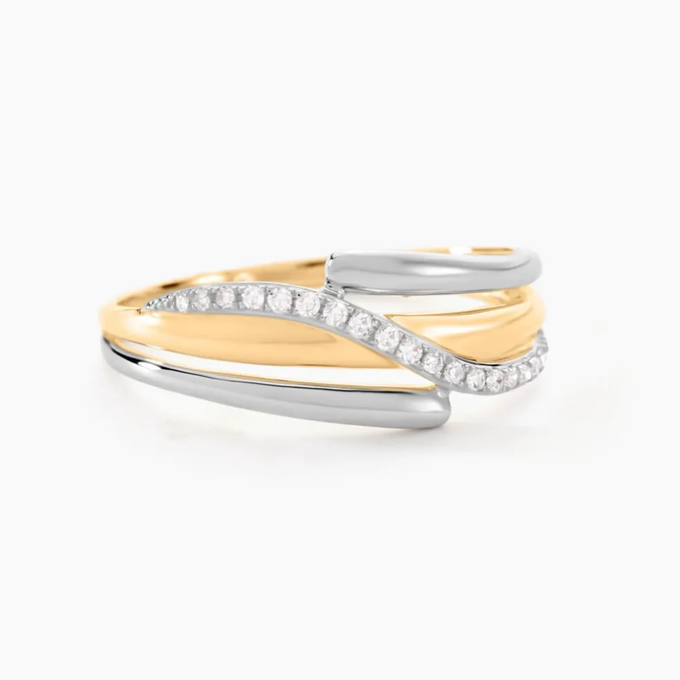 Bague Bodil Or Bicolore Diamant