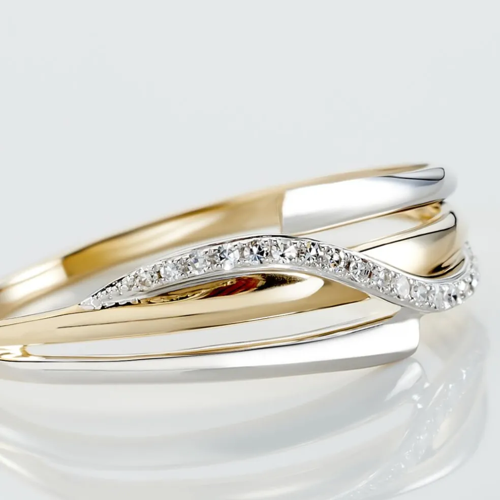 Bague Bodil Or Bicolore Diamant