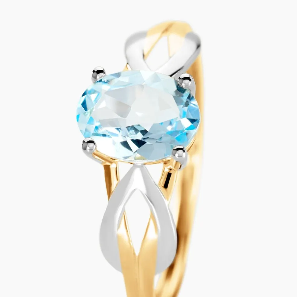 Bague Bonnie Or Bicolore Topaze