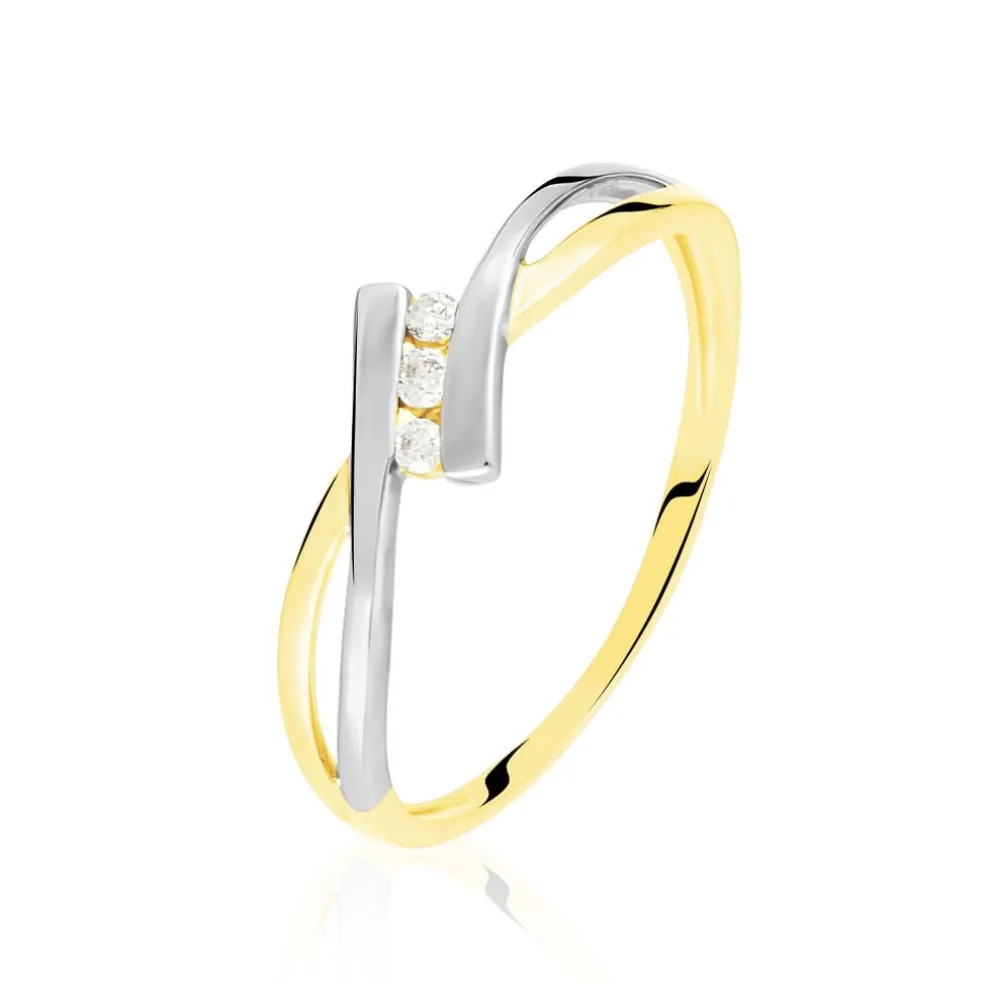 Bague Brixia Or Bicolore Diamant