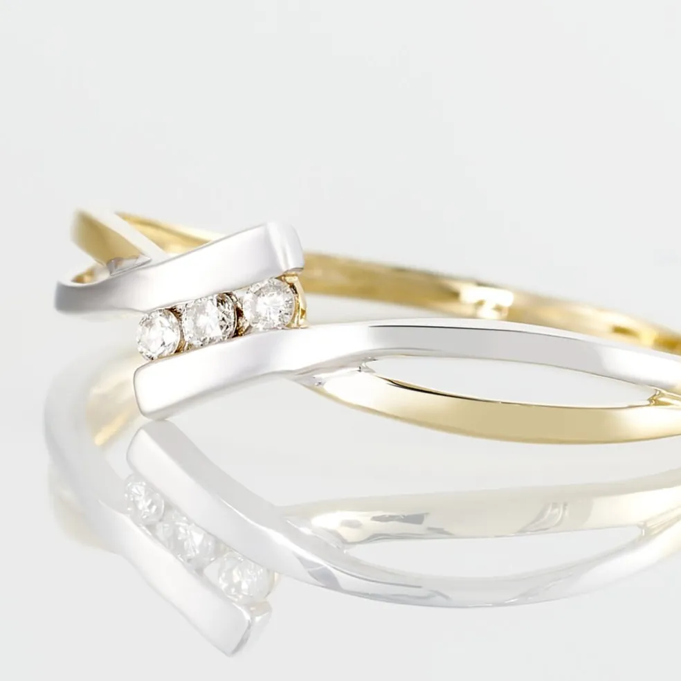 Bague Brixia Or Bicolore Diamant