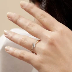 Bague Brixia Or Bicolore Diamant
