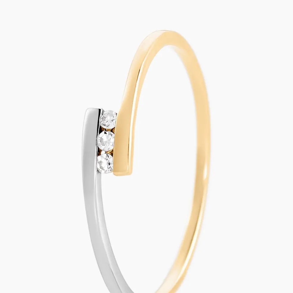 Bague Brooke Or Bicolore Diamant