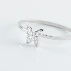 Bague Cadfan Argent Blanc Oxyde De Zirconium